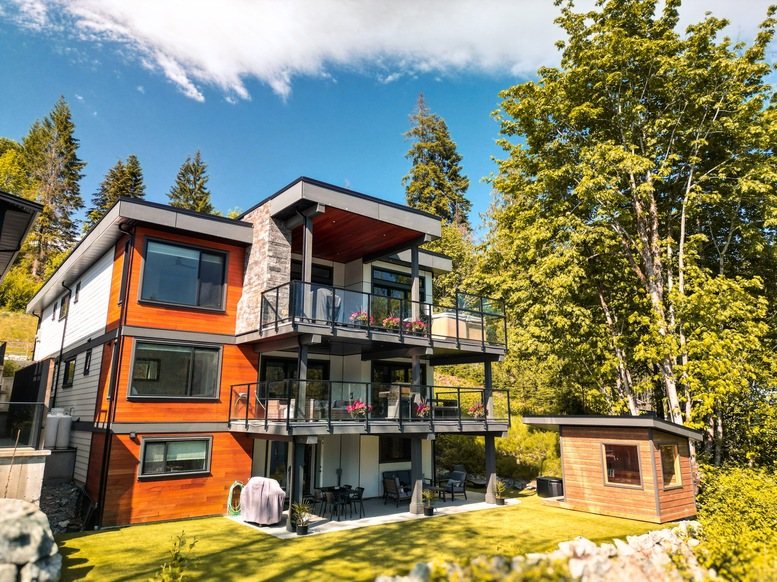 Residential construction project in Victoria BC