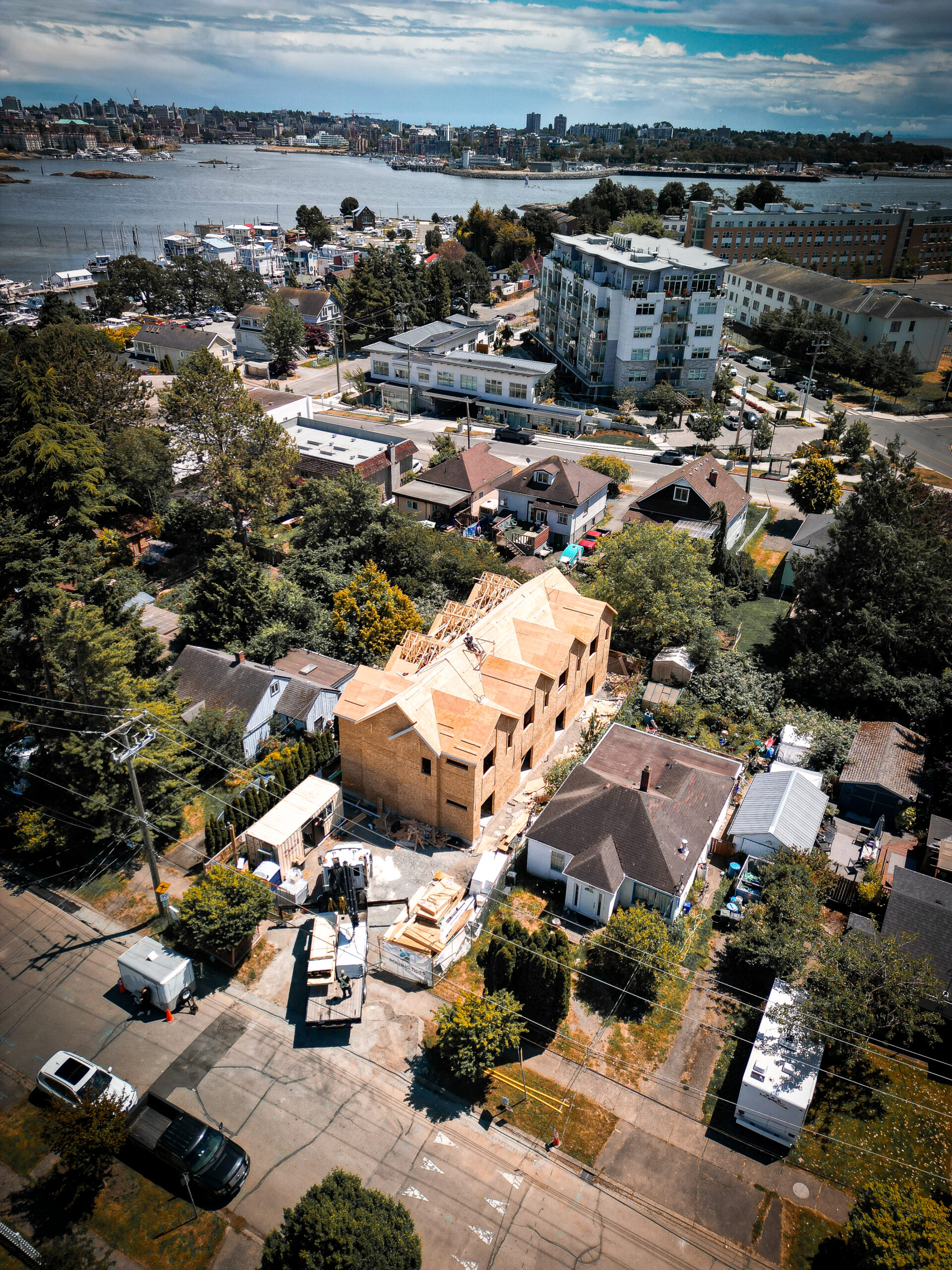 Multi-family residential construction project in Victoria BC