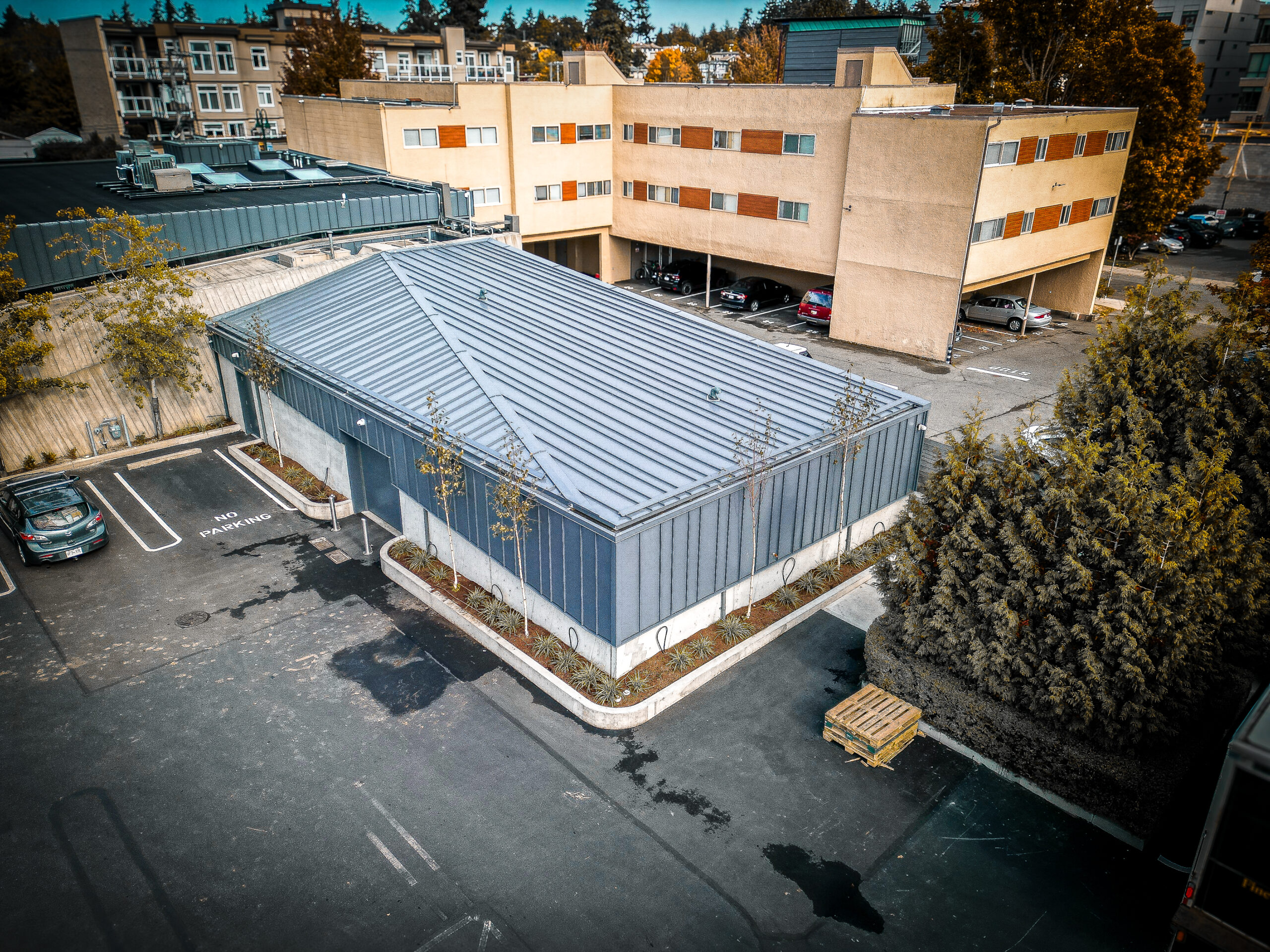 Commercial development construction project in Victoria BC